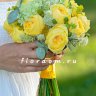 Букет невесты с желтыми розами