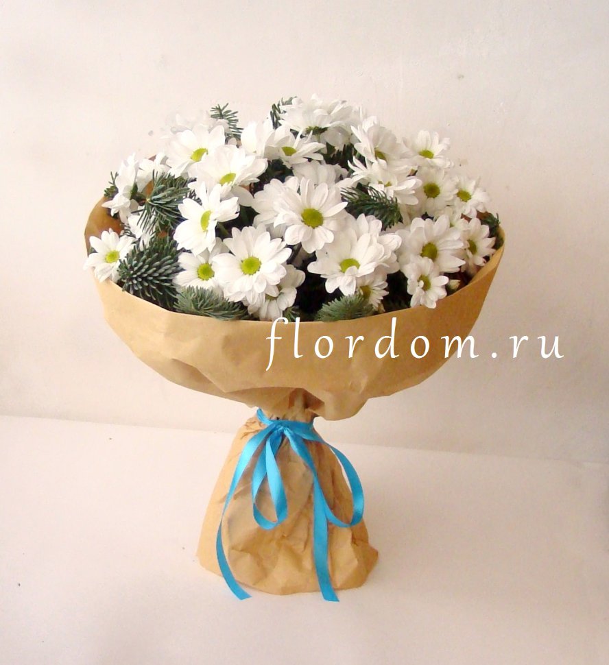Букет ромашек зимой