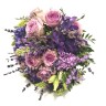 сиренево-фиолетовый букет невесты
